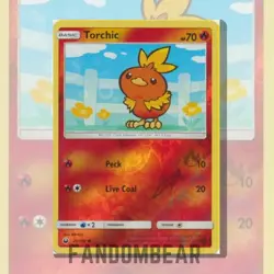 Torchic REVERSE HOLO card Sun & Moon Celestial Storm 26/168 Pokemon 2018 LP/MP - Image 2