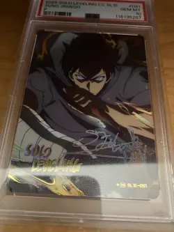 ☆HR SL1E-091 SUNG JINWOO Alt. Art PARALLEL Solo Leveling Mapniverse Card psa 10 - Image 1