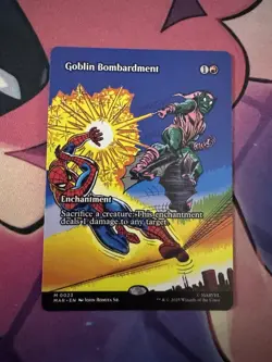 Goblin Bombardment FULL ART NM/M MTG Spiderman Magic Card - Image 1