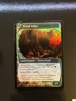 FOIL Dryad Arbor | MtG Magic Future Sight | English | Damaged (DMG) - Image 1