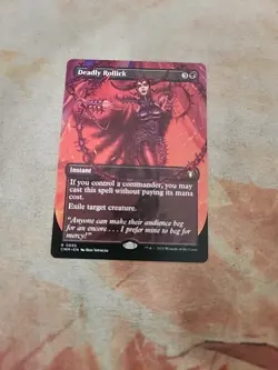 Deadly Rollick Borderless Commander Masters MTG NM - Image 1