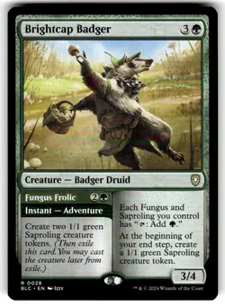 Brightcap Badger Commander: Bloomburrow Regular MTG - Image 1