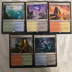 Magic The Gathering: Edge Of Eternities Shocklands - Set Of 5 Non-Foil NM - Image 1