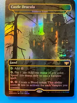 MTG 1x FOIL Castle Dracula Voldaren Estate Buy A Box PROMO Magic Gathering x1 NM - Image 1