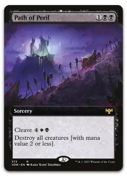 Path of Peril (Extended Art) #373 (NM) Crimson Vow VOW Magic MTG - Image 1