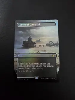 Concealed Courtyard (Borderless) Outlaws of Thunder Junction Foil MTG NM Magic - Image 1