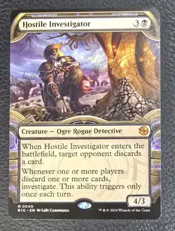 Hostile Investigator (Showcase) Outlaws of Thunder Junction: the Big Score MTG - Image 1