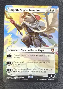 Elspeth, Sun's Champion (Borderless) M Commander: Bloomburrow 97 NM MTG - Image 1