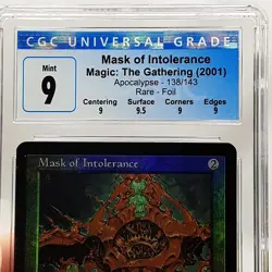 MTG - Apocalypse - Mask of Intolerance - Foil - Graded - CGC 9 - Image 3
