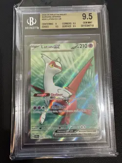 Latias Ex 220/191 Surging sparks Pokemon BGS Gem Mint 9.5 - Image 1