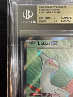 Latias Ex 220/191 Surging sparks Pokemon BGS Gem Mint 9.5 - Image 4