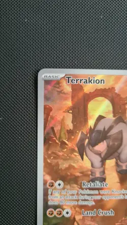 Terrakion 135/086 White Flare - Illustration Rare English Pokemon Card - NM/Mint - Image 3