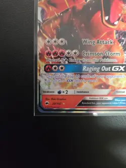 2017 POKEMON SUN & MOON BURNING SHADOWS #20/147 CHARIZARD GX HOLO - Image 5