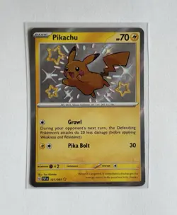 Pikachu 131/091 (SV: Paldean Fates) Holo - NM Pokemon - Image 1