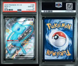 2025 POKEMON SIMPLIFIED CHINESE 151 C-COLLECTION 151 #188 MEW ex SSR PSA 10 - Image 3