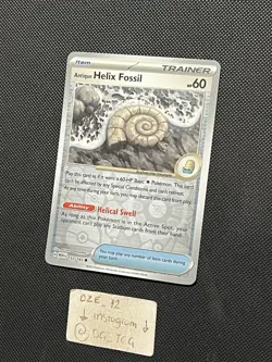 Pokemon ENGLISH - 151 - Antique Helix Fossil - 153/165 - Reverse Holo - M/NM - Image 4