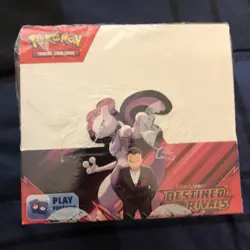 Pokemon Destined Rivals Booster Box New, Sealed with Acrylic Case - Image 1