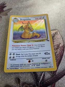 Dragonite - Fossil - 4/62 - Holo Rare Pokemon TCG Unlimited LP - Image 1