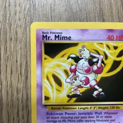 Mr. Mime 27/130 Rare 2000 Pokemon Base Set 2 NM - Image 2