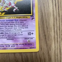 Mr. Mime 27/130 Rare 2000 Pokemon Base Set 2 NM - Image 4