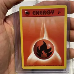 Pokemon Base Set 2 #126/130 Fire Energy 2000 Regular NM Pokemon Nintendo TCG - Image 1