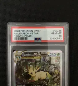 2023 Pokemon SWSH Crown Zenith Full Art Holo Leafeon VSTAR GG35/GG70 PSA 10 - Image 5