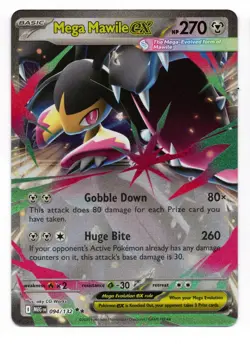 Mega Mawile Ex 094/132 Mega Evolution Pokemon TCG NM/Mint Pack Fresh Double Rare - Image 1