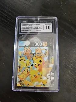 Pokemon Pikachu V-Union SWSH140 Ultra Rare Black Star Promo - CGC 10 - Image 1