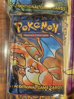 1999 COSTCO CLAMSHELL SEALED POKEMON BASE SET UNLIMITED ZAP THEME DECK + 3 PACKS - Image 4