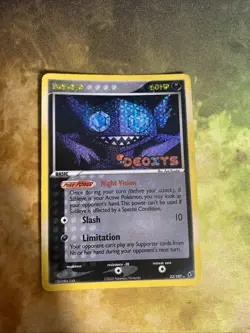 Sableye 23/107 2005 EX Deoxys Pokemon TCG Reverse Holo Rare Stamped - Image 1