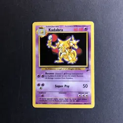 Pokemon TCG Kadabra Base Set 2 46/130 Regular Unlimited Uncommon - Image 1