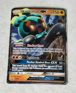POKEMON MARSHADOW GX SM59 FULL ART RARE HOLO SUN & MOON BLACK STAR PROMO NM a - Image 1