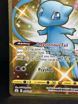 Celebrations Mew Full Art Ultra Rare Gold Holo 25/25 Pokemon Card - Image 5