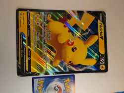 JUMBO Pikachu V Oversized Card SWSH061 Sword & Shield Promo Pokemon PACK FRESH - Image 1