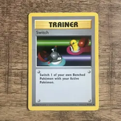 Pokemon TCG Switch Base Set Shadowless Trainer Common Card 95/102 - Image 1