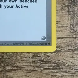 Pokemon TCG Switch Base Set Shadowless Trainer Common Card 95/102 - Image 4