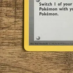 Pokemon TCG Switch Base Set Shadowless Trainer Common Card 95/102 - Image 5