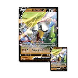 Pokemon Galarian Sirfetch'd V Box [4 Booster Packs Promo Card & Oversize Card] - Image 2