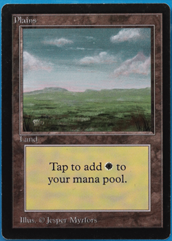 Plains (C Dark) Beta PLD Basic Land MAGIC GATHERING CARD (ID# 505250) ABUGames - Image 1