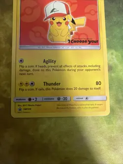 Pokemon TCG Ash's Pikachu SM109 Special Promo Card Mint Condition - Image 3