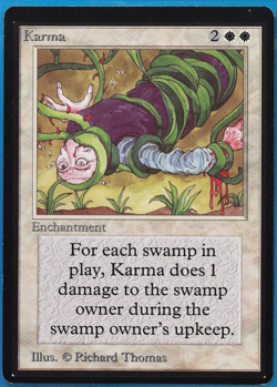 Karma Beta PLD White Uncommon MAGIC THE GATHERING MTG CARD (ID# 505245) ABUGames - Image 1