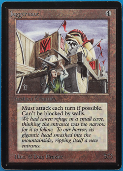 Juggernaut Beta PLD Artifact Uncommon MAGIC GATHERING CARD (ID# 505243) ABUGames - Image 1