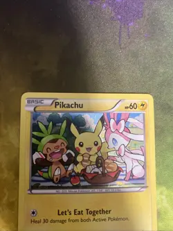 Pokemon TCG XY95 Pikachu Promo Card Black Star Rare Holo - Image 2
