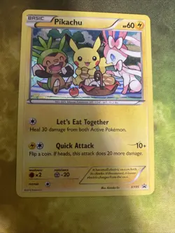 Pokemon TCG XY95 Pikachu Promo Card Black Star Rare Holo - Image 3