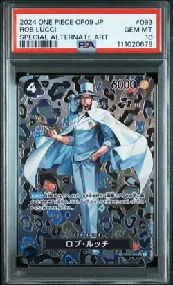 PSA 10 Rob Lucci SR SP OP05-093 2024 ONE PIECE Card Japanese - Image 1