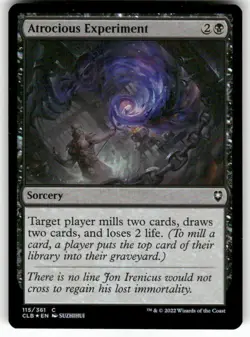 Atrocious Experiment 115 NM Foil MTG CLB Magic - Image 1