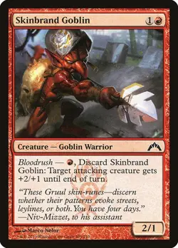 Skinbrand Goblin 4x FOIL GTC MTG Gatecrash Common MINT red - Image 1