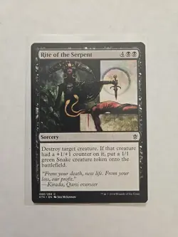 Rite of the Serpent - Khans of Tarkir - LP - MTG Magic - Common - Sorcery - Image 1