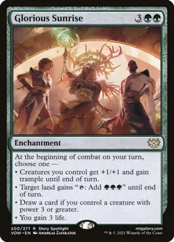 MTG - Glorious Sunrise - VOW 200/277 - Innistrad: Crimson Vow - Rare - Magic - Image 1