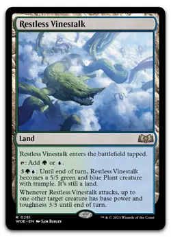 Restless Vinestalk #261 (NM) Wilds of Eldraine WOE Magic MTG - Image 1